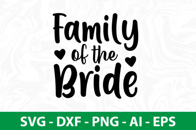 Family of the Bride svg