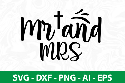 Mr and Mrs svg