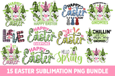 Easter Sublimation PNG Bundle - 15 Designs