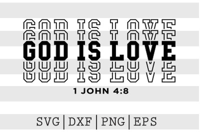 God is love 1 John 4 8 SVG