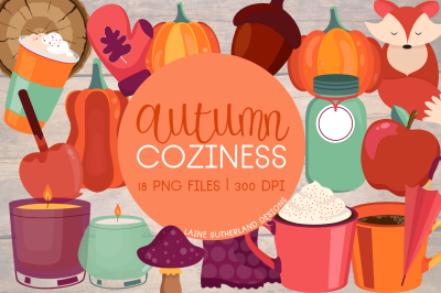 Autumn Coziness Clip Art Set