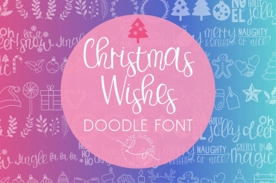Christmas Wishes Doodle Font