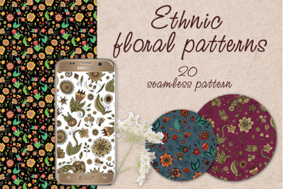 Ethnic floral patterns