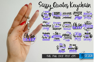 Sassy Keychain SVG Bundle,Sarcastic SVG, Round Keychain SVG vol.2