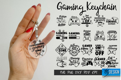 Gaming Keychain SVG Bundle, Gamer SVG, Gamer MOM, Gaming SVG