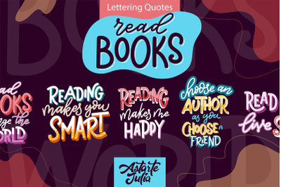 Lettering Quotes about Books