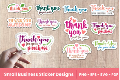 Thank You Small Business Sticker Bundle