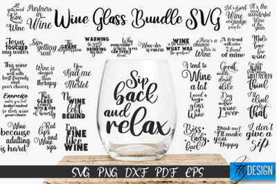 Glass Etching Designs. Wine Glass SVG Bundle. Stencil svg v2