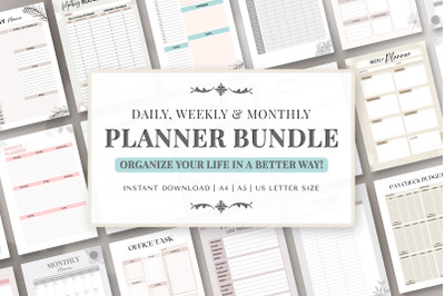 Monthly And Weekly Printable Bundle