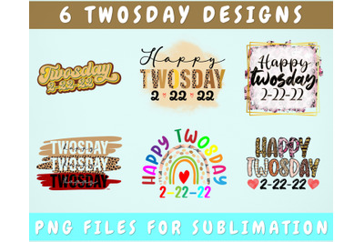 Happy Twosday PNG Files For Sublimation, Twosday PNG Designs