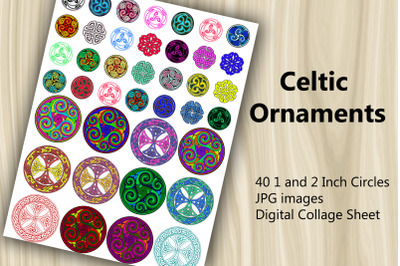 Digital Collage Sheet - Celtic Ornaments