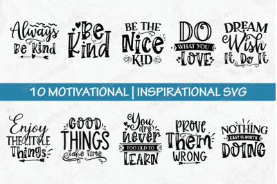 10 Motivational | Inspirational SVG