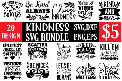 kindness svg bundle