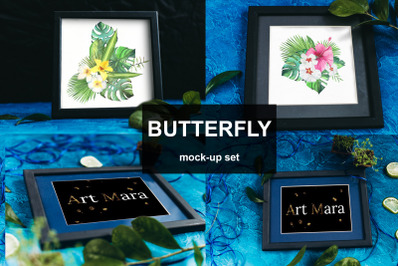 Frame Mockup set - Butterfly