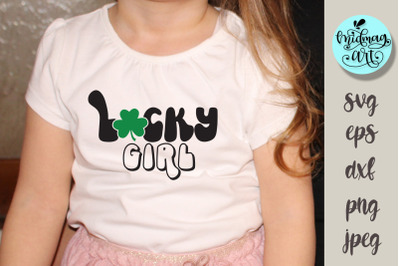 Lucky girl svg, St. Patrick&#039;s day svg