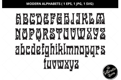 Modern alphabet, capital letter svg,  small letter svg, typography svg