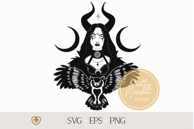 Hecate Goddess svg #3, Witch svg, Witchcraft svg, Gothic cricut svg, p