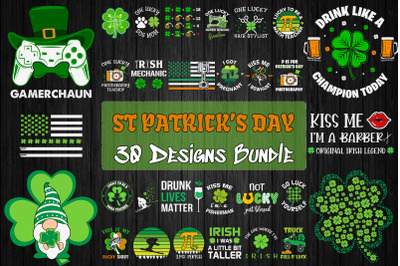 St Patrick&#039;s Day Bundle SVG 30 designs