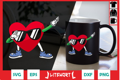 Funny Boys Dabbing Heart Girls Kids
