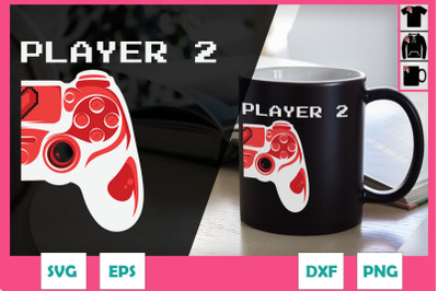 Couple valentine Gamer Player 2