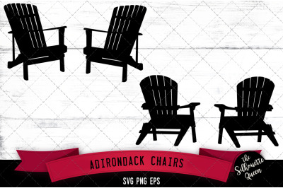 Adirondack chairs Silhouette Vector