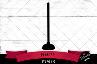 Plunger Silhouette Vector