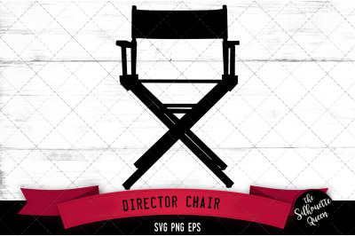 Director Chair Silhouette Vector
