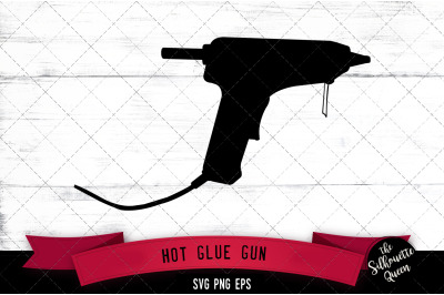 Hot Glue Gun Silhouette Vector