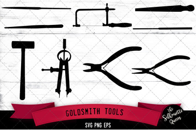 Goldsmith Tools Silhouette Vector