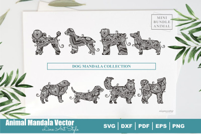 Mini Bundles DOG Mandala Boho Style