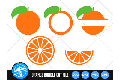 Orange SVG | Kawaii Fruit Cut File | Mandarin Orange SVG