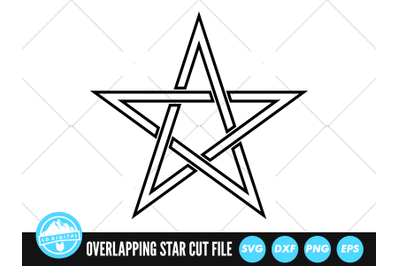 Overlapping Star SVG | Interwoven Star Cut File | Star SVG