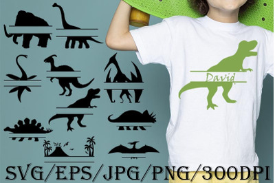 Dino, Dinosaur, SVG, Monogram, Vector, t-shirt, ornament