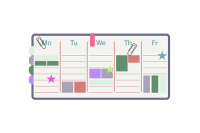 Schedule and planner template for students, weekly tasks and to do lis