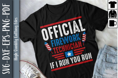 Funny 4th of July Firework Technician