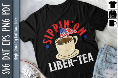 4th of July Sippin On Liber-tea