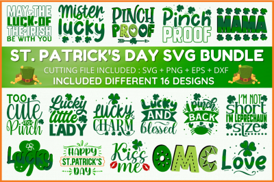 St. Patrick&#039;s  Day SVG Bundle