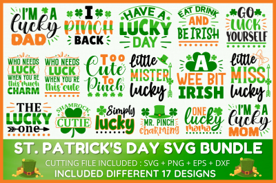 St. Patrick&amp;amp;#039;s  Day SVG Bundle