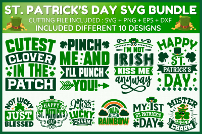 St. Patrick&#039;s  Day SVG Bundle