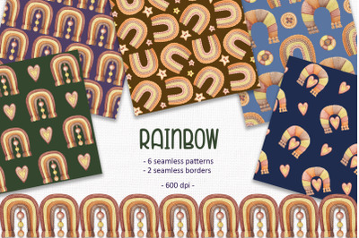 Rainbow Patterns Set