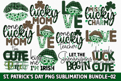St. Patrick&#039;s Day PNG Sublimation Bundle