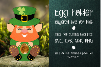 Leprechaun St Patricks Egg Holder Template