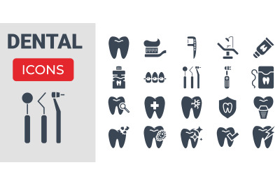 Dental Icons Set
