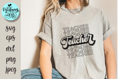 Teacher mirror svg, teacher svg