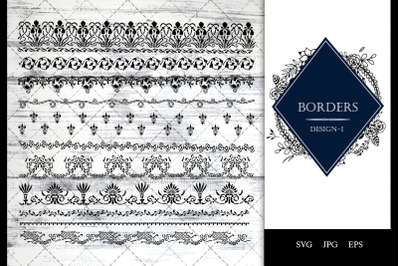 Vintage Baroque -1 Ornamental border Vector