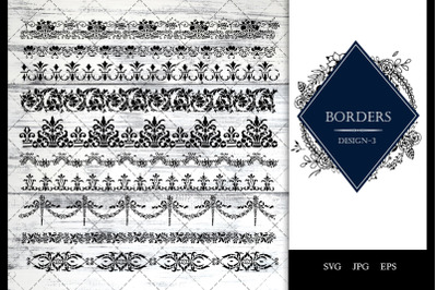 Vintage Baroque -3 Ornamental border Vector