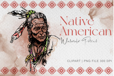 Native american clipart, American Indian png