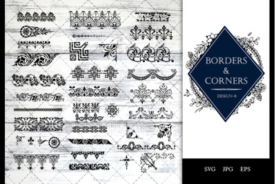 Vintage Baroque -8 Ornamental border Vector