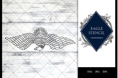 Eagle Stencil Vector SVG