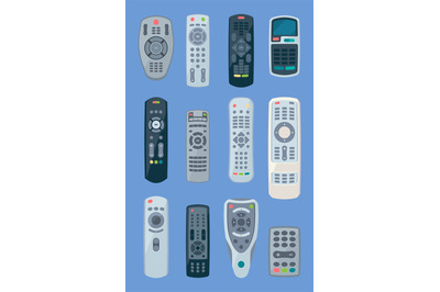 Tv controllers. Remote play gadgets for home appliances electronic ite